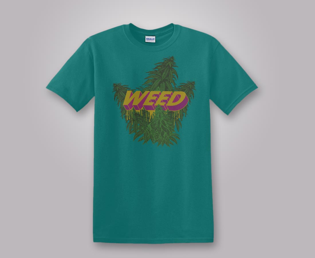 Skagit Apparel Weed 3D T-shirt